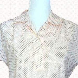VINTAGE Koret of California - Short Sleeve Polkadot Top